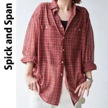 SPICK&SPAN 코튼 보일 체크 셔츠