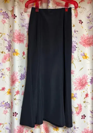 INGNI 블랙 롱 플레어 스커트