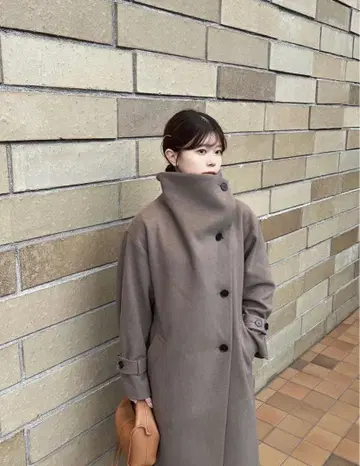 롱 코트 nao 착용 블랙 mysty women