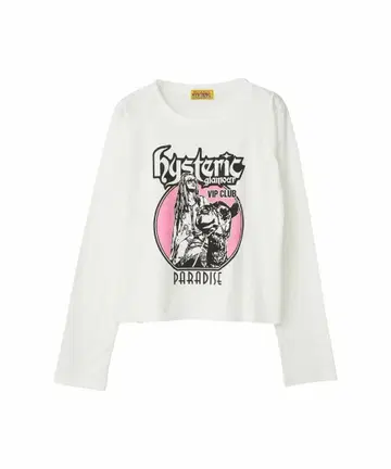 HYSTERIC VIP CLUB 숏 기장 롱 T셔츠