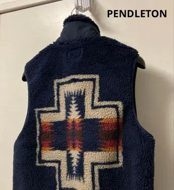 PENDLETON 펜들턴 네이티브 무늬 보아 플리스 베스트 남성용 M