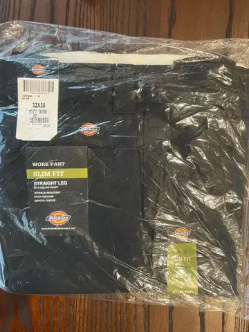 Dickies WP873BK 슬림핏 워크 팬츠 32X30