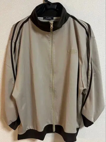 트랙 자켓 베이지 브라운 y2k 그런지