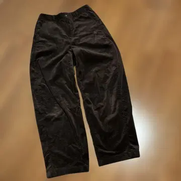 유니클로 코듀로이 커브 팬츠 브라운 S