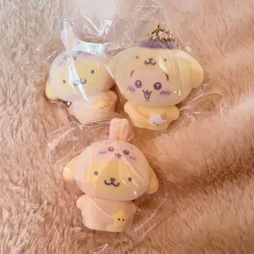 산리오 치이카와 시크릿 플로키 마스코트 [ 토끼 폼폼푸딩 ]