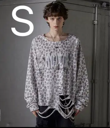 [GRANCY] 올 패턴 큐빅 그래픽 롱T