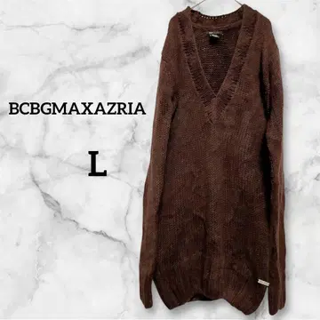 새상품급 BCBGMAXAZRIA 여성용 니트 원피스 [ L ] 브라운