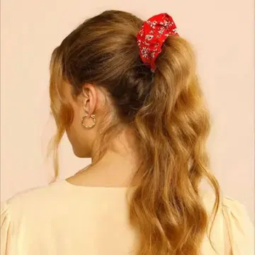 Rouje Paris 스크런치 2세트 미니 꽃무늬 루즈 프랑스