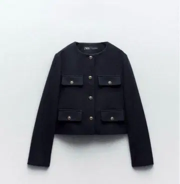 ZARA 노카라 자켓 블랙 M 사이즈