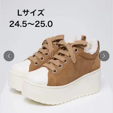 스즈키 아미님 플랫폼 스니커즈 복슬복슬 스니커즈