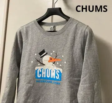 CHUMS 참스 가슴 로고 맨투맨 속기모 여성용 L