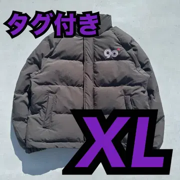 9090 Logo Rich Puffer Jacket black