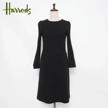 Harrods 울 니트 원피스 블랙 사이즈 F*HD1339