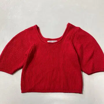 새상품급 ALEXA STAM 알리시아스탄 U넥 니트탑