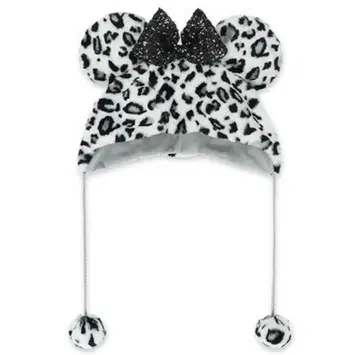 레오파드 무늬 미키 모양 모자