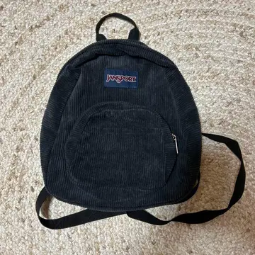 JANSPORT 코듀로이 블랙 백팩