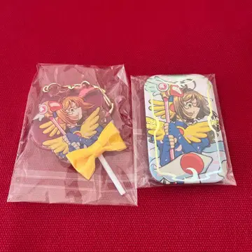 카드캡터 사쿠라 스퀘어 캔뱃지 & 캔디형 키링