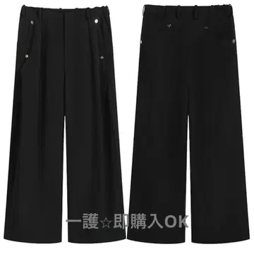 CONZ 블랙 슬랙스 프론트 포켓 부착