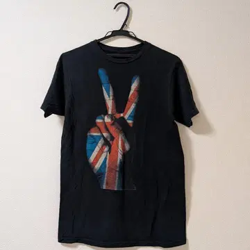 유니언 잭 피스 사인 티셔츠