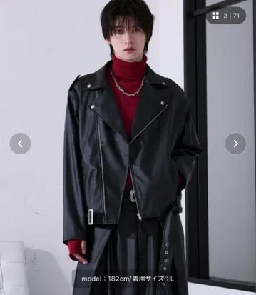 블랙 라이더 자켓 L 사이즈