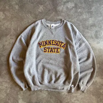 00s 러셀 애슬레틱 맨투맨 트레이닝복 그레이 XL 칼리지 앞 V