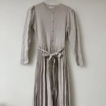 셀포드 플리츠 니트 원피스 롱