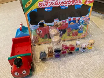 호빵맨 기차 세트 완구 SL맨과 8명의