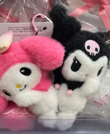 산리오 파스텔 드림랜드 한정판 봉제 인형 키체인 마이멜로디 쿠로미