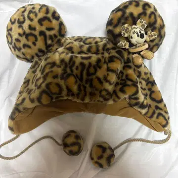 레오파드 무늬 미니 팬캡