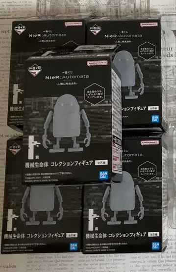 니어 오토마타 제일복권 I상 기계 생명체 컬렉션 피규어 4종 5개