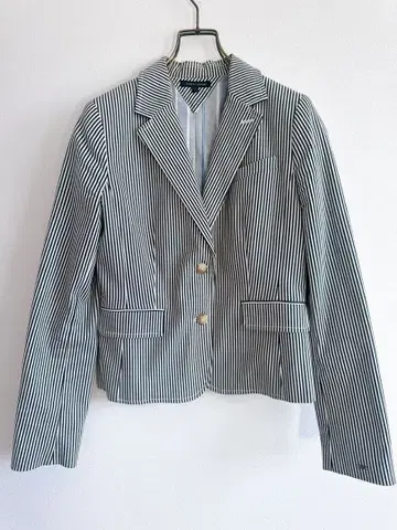 TOMMY HILFIGER 스트라이프 테일러드 자켓 M