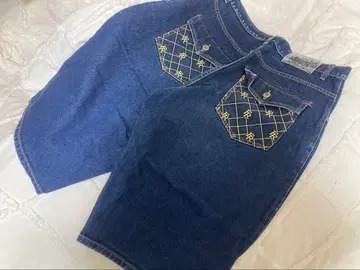 FREAKY 자수 포켓 데님 하프 팬츠 00s