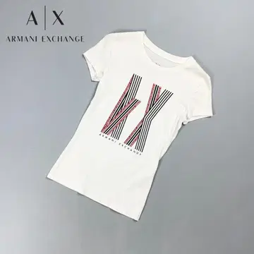 아르마니 익스체인지 로고 프린트 티셔츠 화이트 사이즈 XS*HD1365