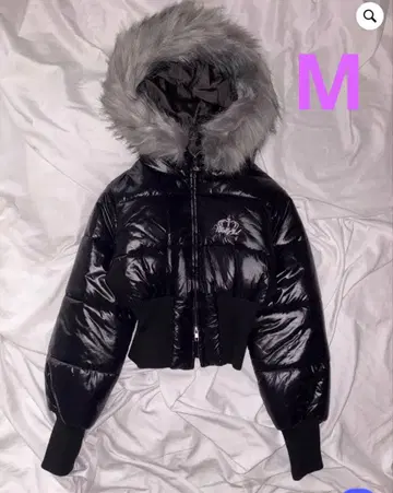 9090 girl Fur Hooded Puffer Jacket