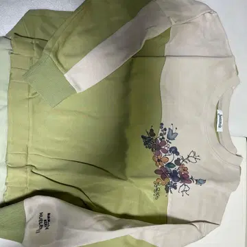 joanmania 꽃무늬 트레이닝복 그린 베이지