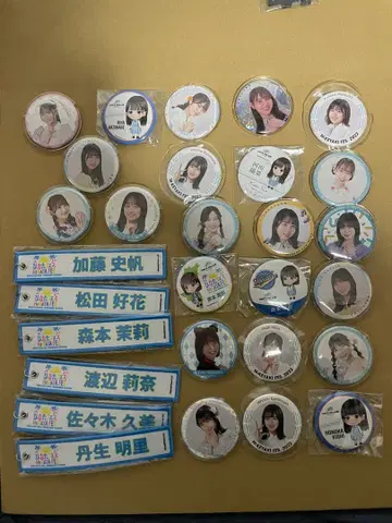 히나타자카46 굿즈 세트 배지 아크릴 스탠드 (가격 인하 협상 가능)