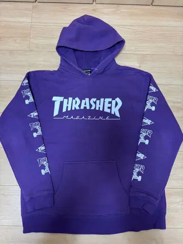 트레셔 퍼플 후드티 사이즈 XL vans 오센틱