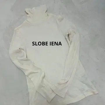 슬로브 이에나 울 탄력 골지 터틀 아이보리 화이트
