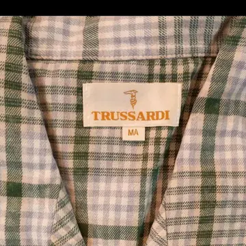 TRUSSARDI 트루사르디 파자마 M 사이즈 그린 계열 체크 무늬