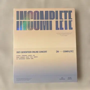 SEVENTEEN INCOMPLETE Blu-ray
