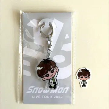 스노 Snow Man 아크릴 키링 & 스티커 아베 료헤이