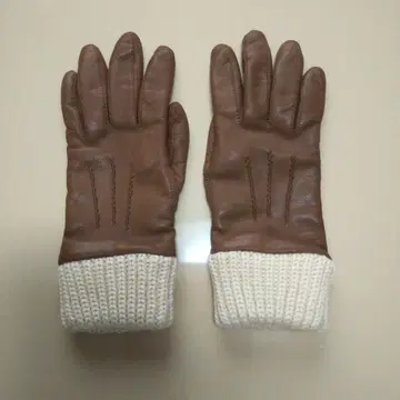 메종 파브르 Maison Fabre 가죽 그로브 장갑 브라운