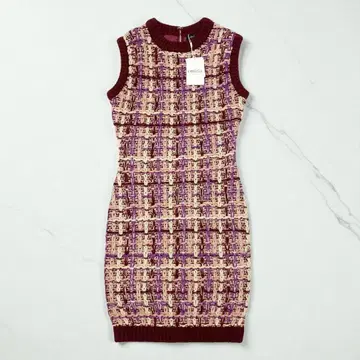 EmiriaWiz 에밀리아 위즈 슬리브리스 트위드 니트 원피스