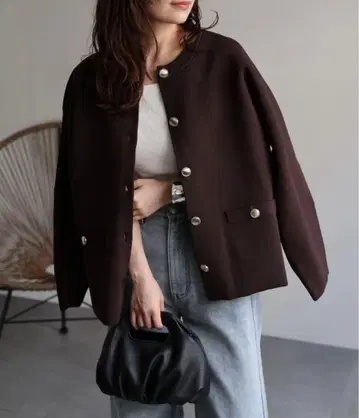 ap 레트로 메탈 버튼 니트 가디건 / 니트 자켓