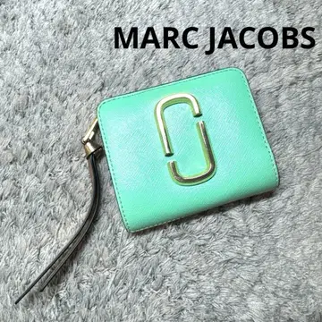 MARC JACOBS 마크제이콥스 접이식 지갑 가죽 골드 금장 장식