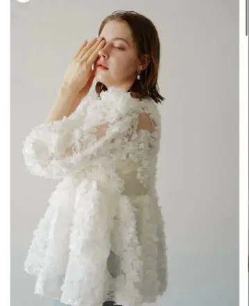 acka flower peplum blouse