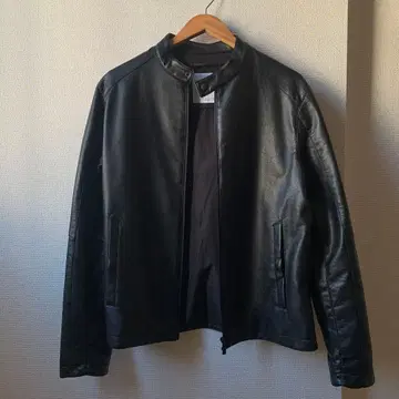새상품급 ZARA 남성용 가죽 자켓 블랙 L