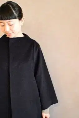 nitca 코쿤 코트 캐시미어 다크 네이비