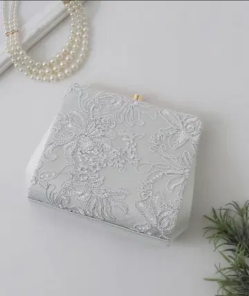 3way 자수 레이스 결혼식 클러치백