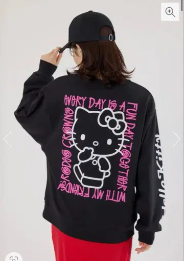 헬로키티 그래픽 맨투맨 BLC 맨투맨 상의